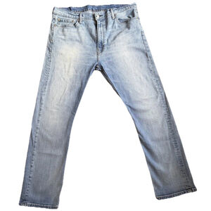 Levi’s 513 Men’s 38x30 Denim Jeans Straight Leg Light Wash Red Tab Faded